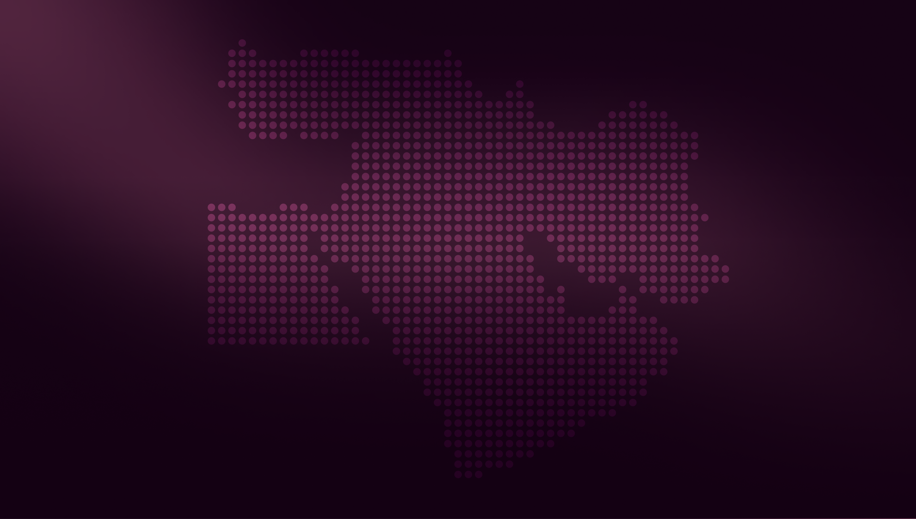 Dotted map of the Middle East, representing the Arabic dialect regions voice agents need to handle